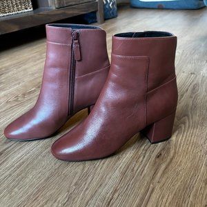 Cole Haan Arden Grand Bootie, size 7, Brandy Brown Leather